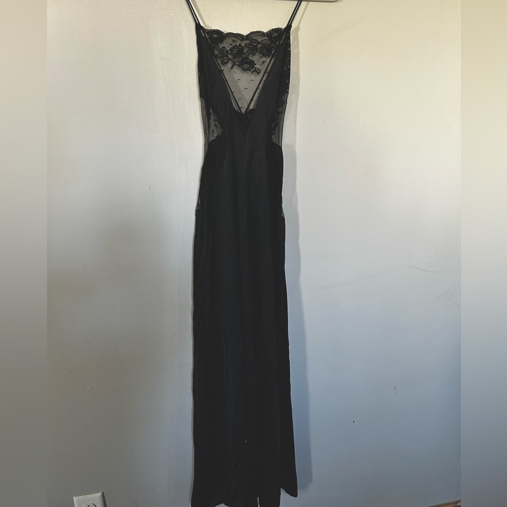 Vintage JCPenny black slip lingerie.